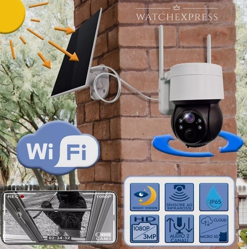Telecamera wifi esterna con - telecamera,
